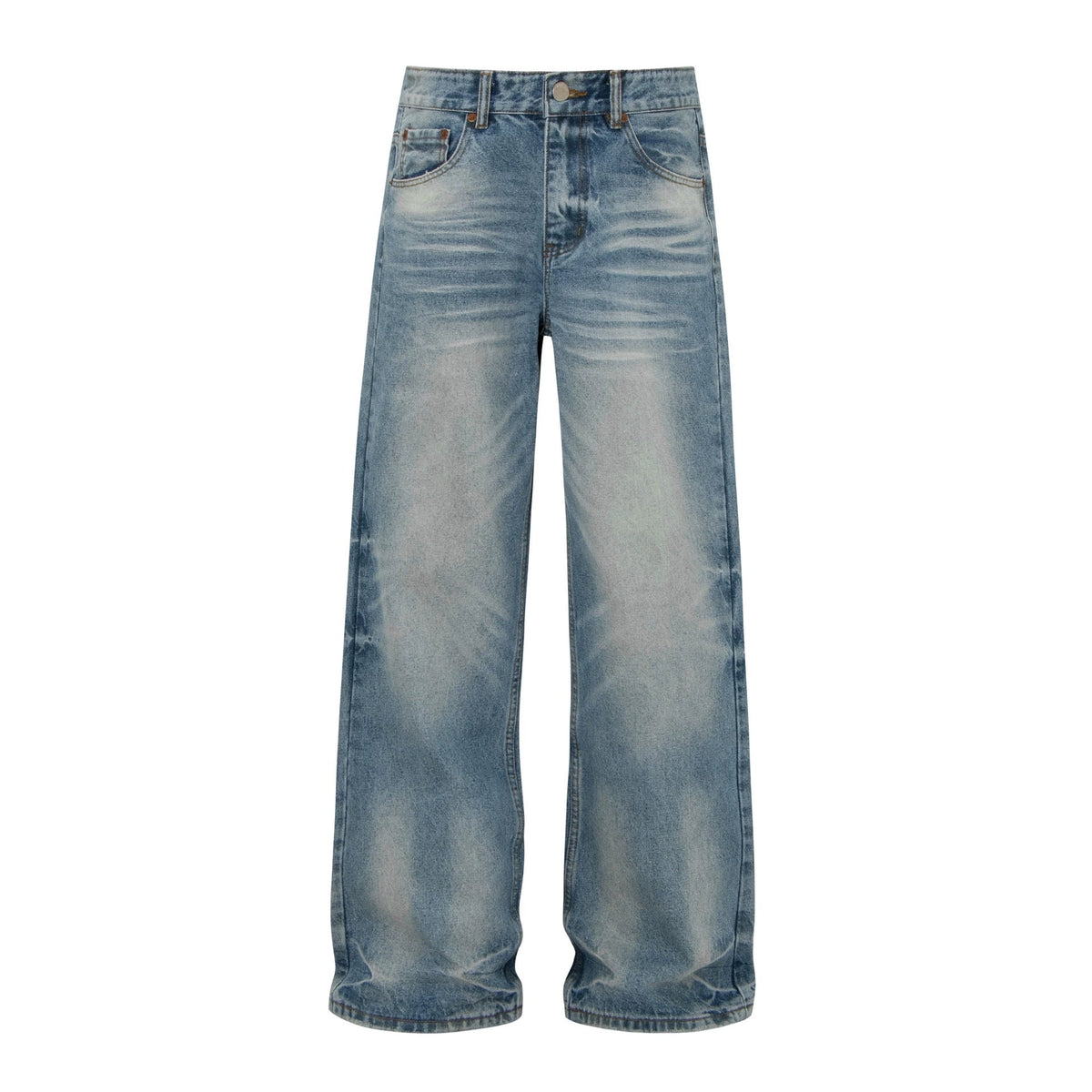 Simple solid color fashionable jeans