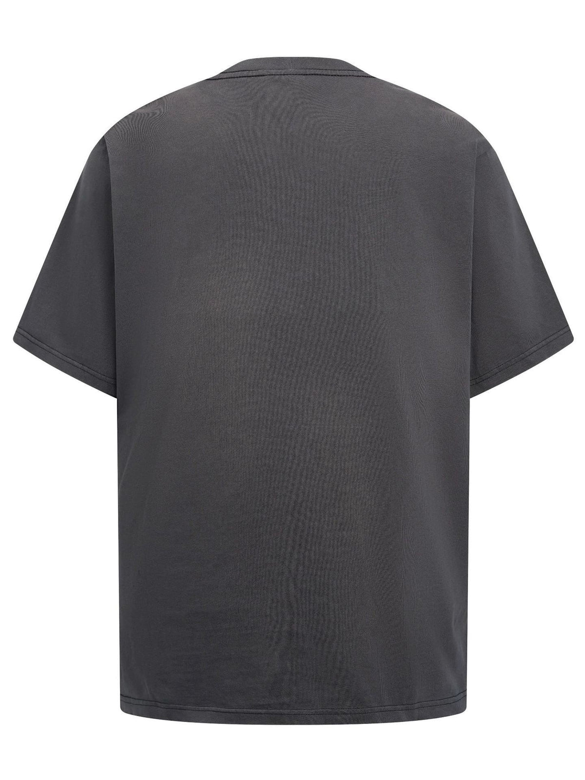 Fashion printed solid color T-shirt