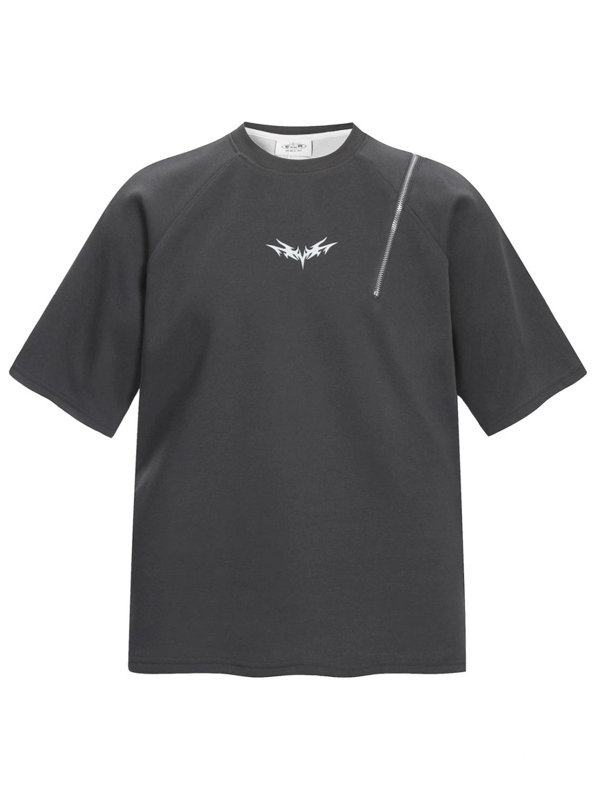 Fashion printed solid color T-shirt