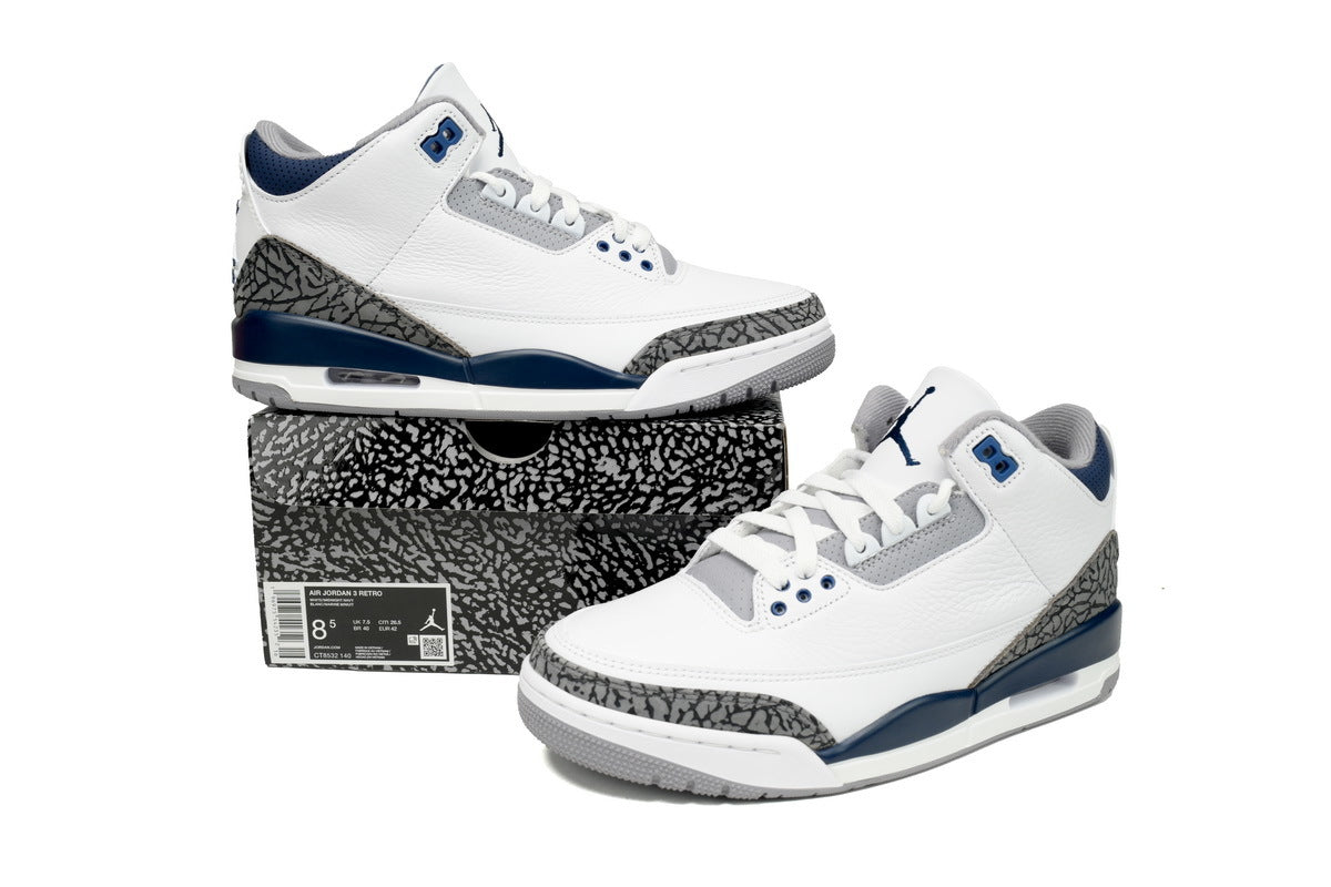Air Jordan 3 Retro 'White Navy Cement'