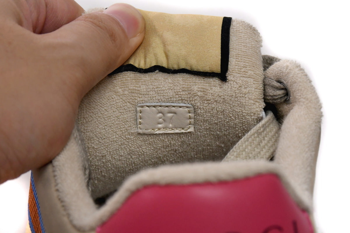 Gucci Screener Pink Textile Sneakers