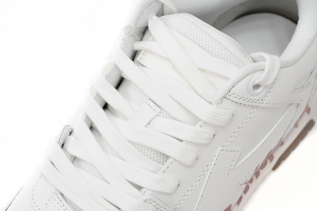 OFF-WHITE Out of Office White/Pink Sneakers