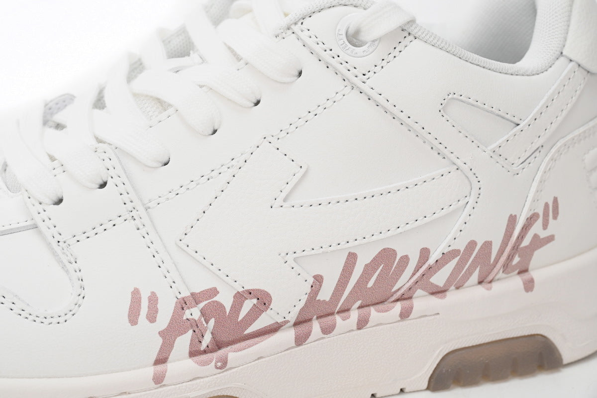 OFF-WHITE Out of Office White/Pink Sneakers