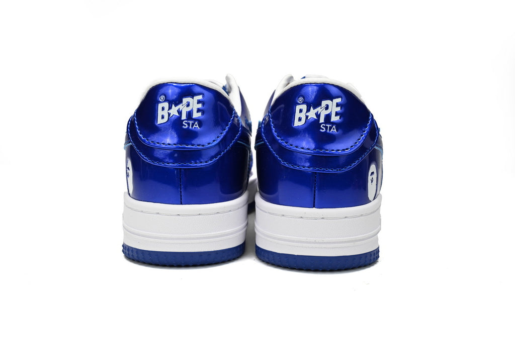 A BATHING APE BAPE STA Low Blue White Mirror Finish