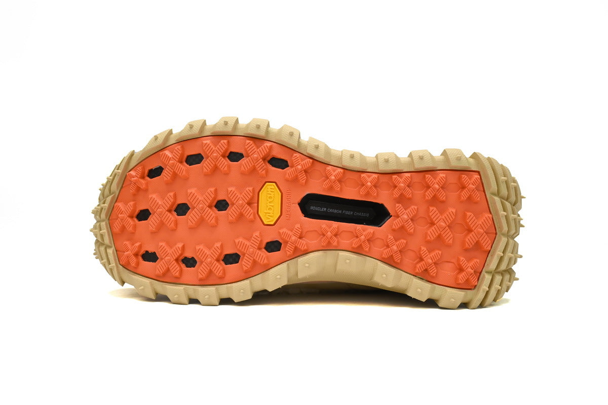 Moncler Trailgrip Black Khaki Velvet Sneakers