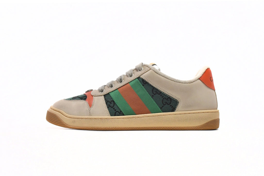 Gucci Screener Green Orange Sneakers