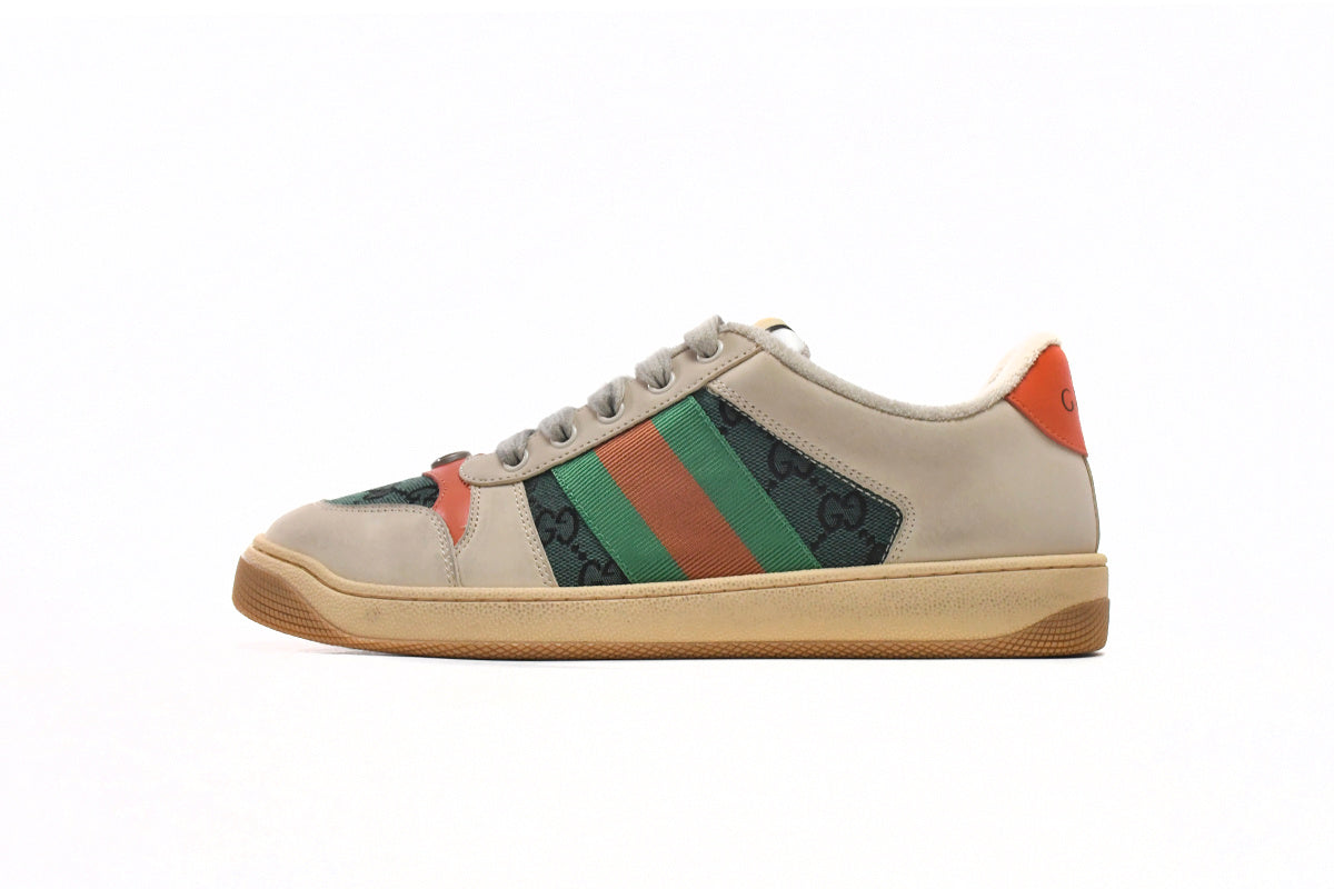 Gucci Screener Green Orange Sneakers