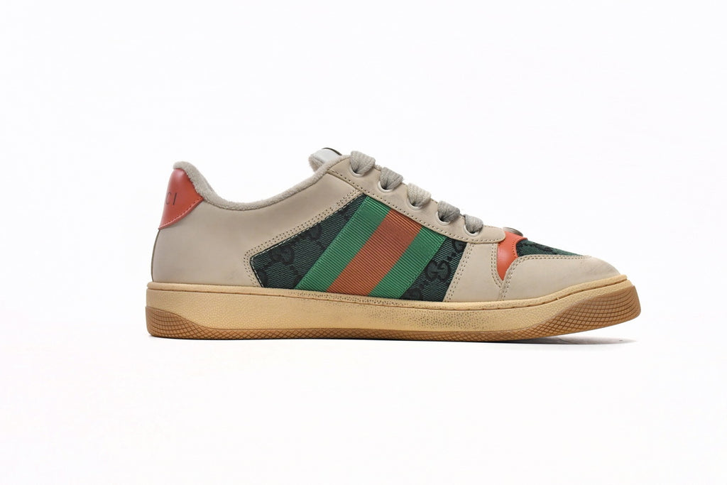 Gucci Screener Green Orange Sneakers