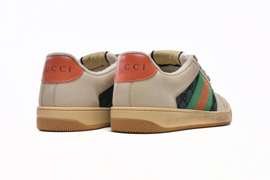 Gucci Screener Green Orange Sneakers