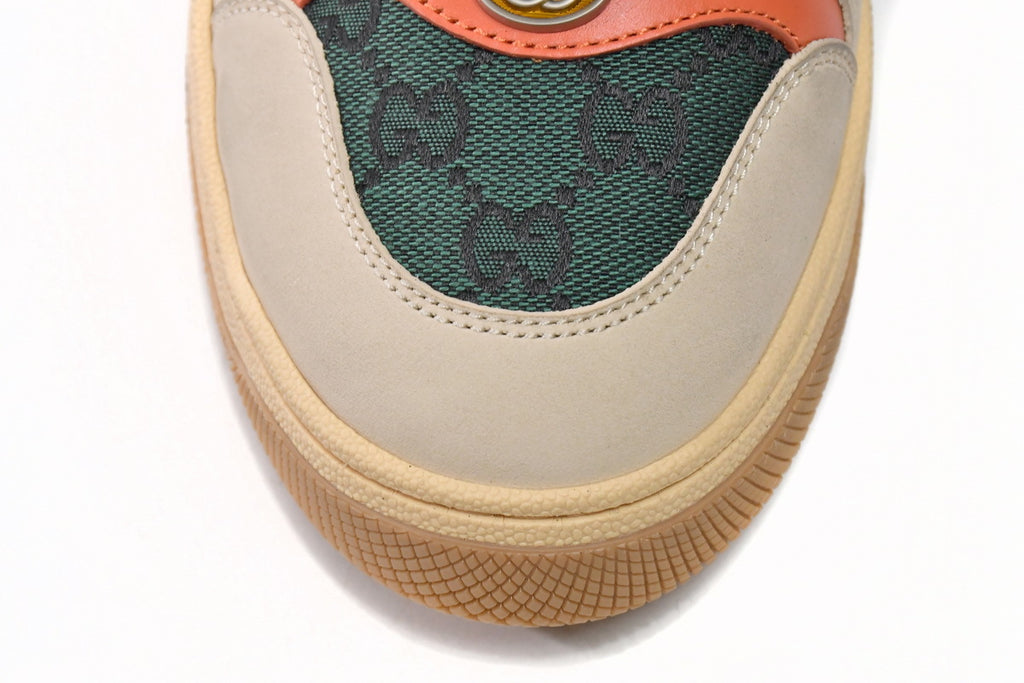 Gucci Screener Green Orange Sneakers