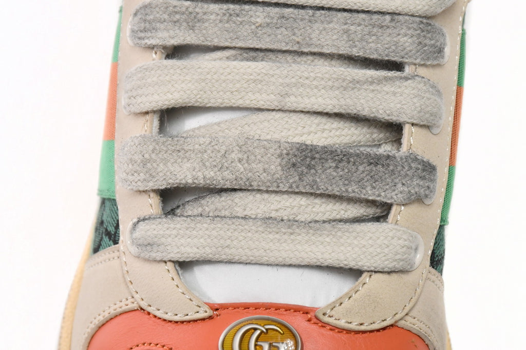 Gucci Screener Green Orange Sneakers