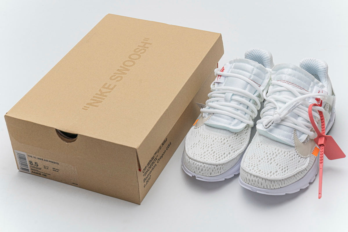 OFF-WHITE x Nike Air Presto White Sneakers