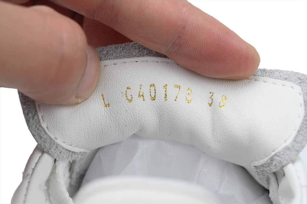 Chanel White Quilted Leather & Suede Sneakers
