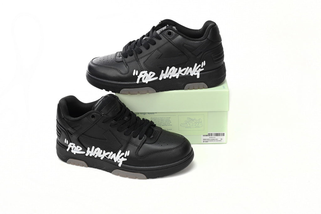 OFF-WHITE Out of Office Black Sneakers
