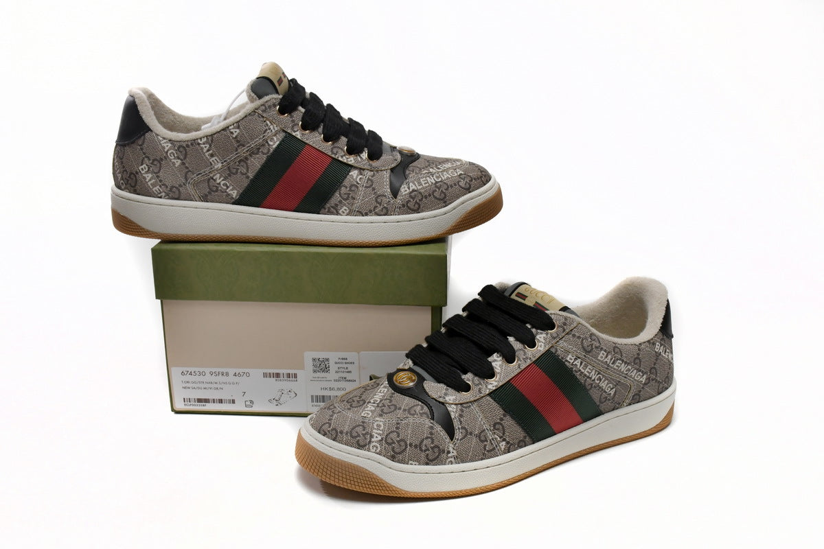 Balenciaga x Gucci Screener GG Supreme Sneakers