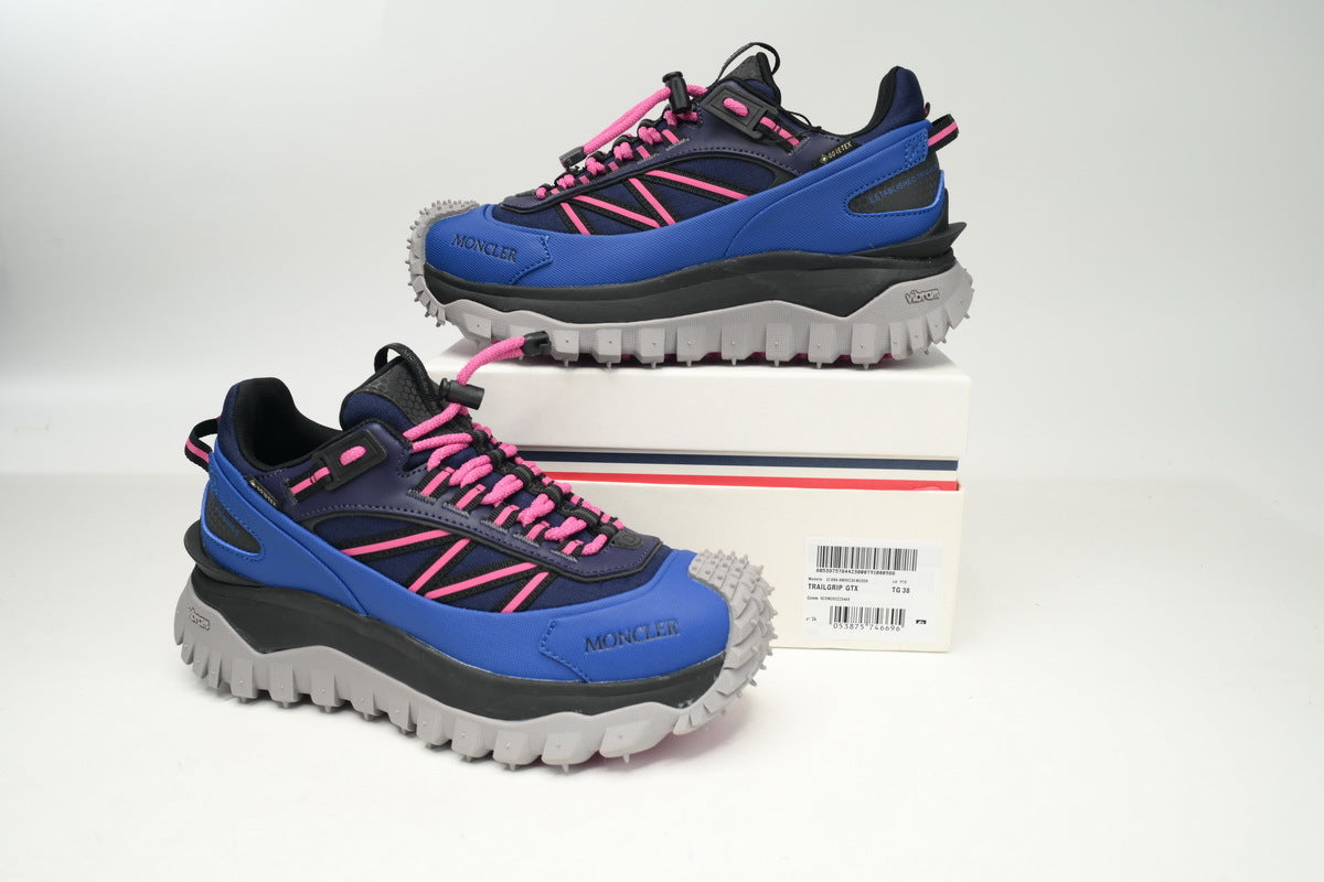 Moncler Trailgrip Black Blue Sneakers