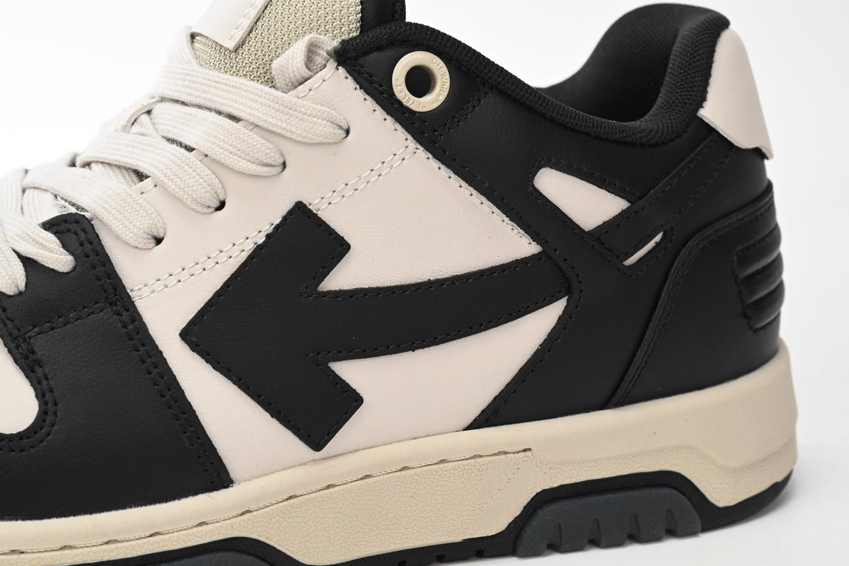 OFF-WHITE Out of Office Black/Beige/White Sneakers