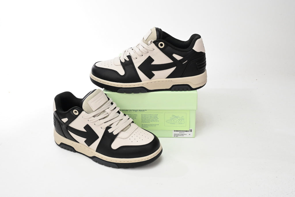 OFF-WHITE Out of Office Black/Beige/White Sneakers