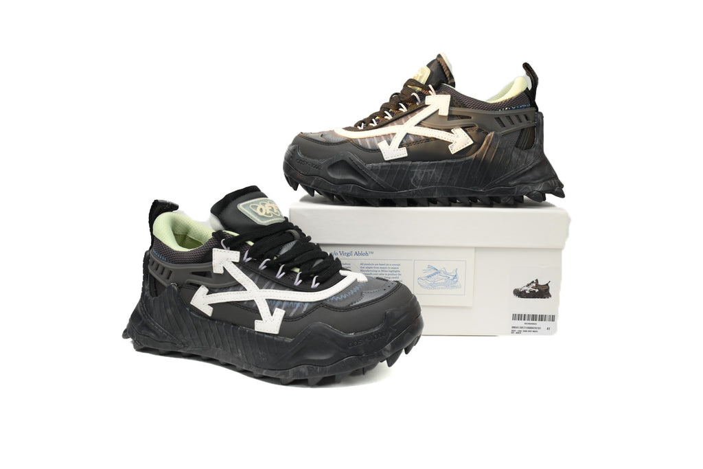 Off-White ODSY-1000 Dark Grey Orange Sneakers