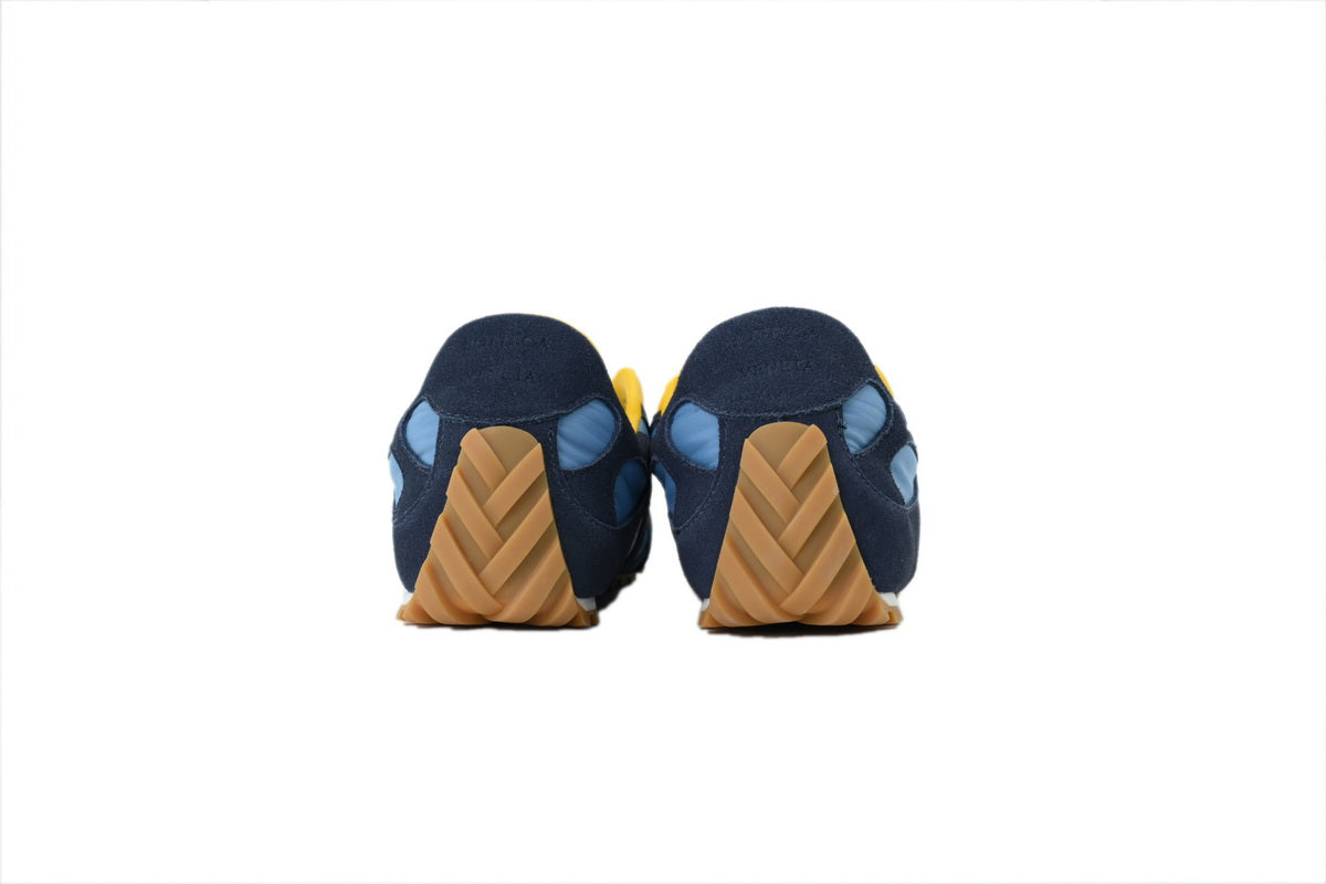 Bottega Veneta Orbit Flash Sneakers – Blue/Yellow