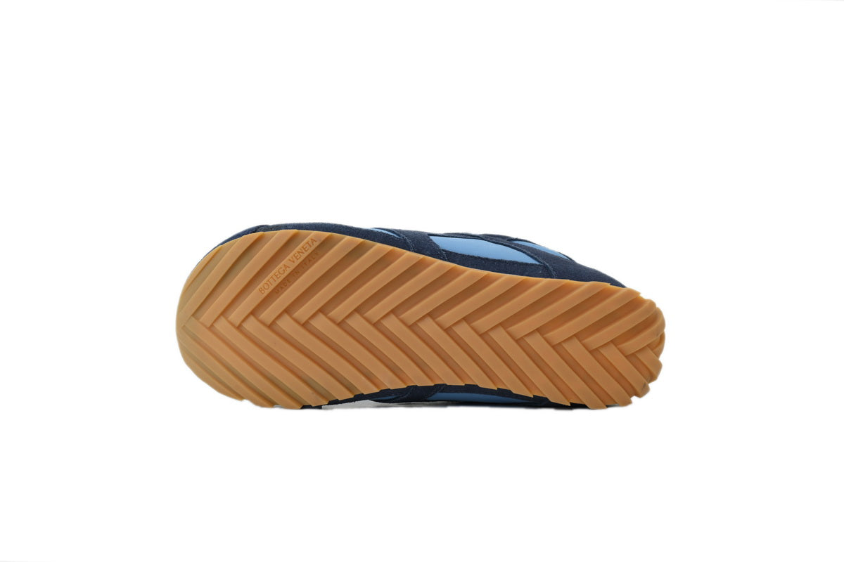 Bottega Veneta Orbit Flash Sneakers – Blue/Yellow