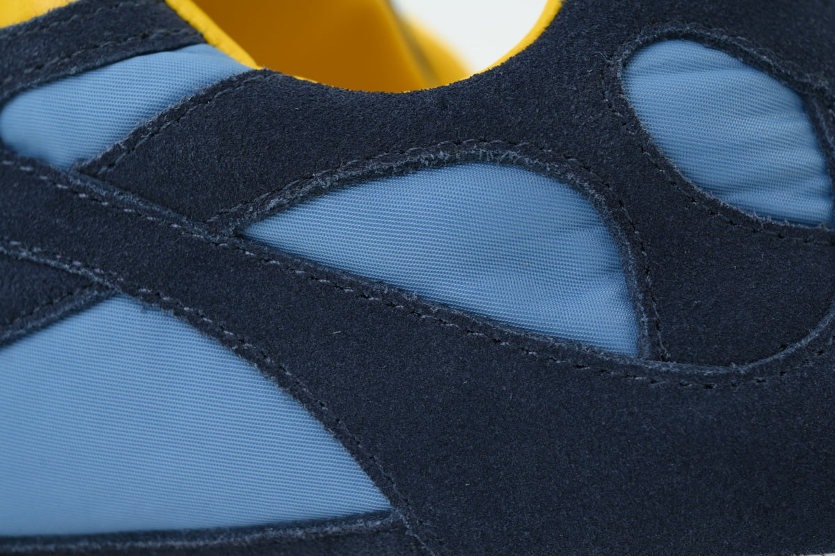 Bottega Veneta Orbit Flash Sneakers – Blue/Yellow