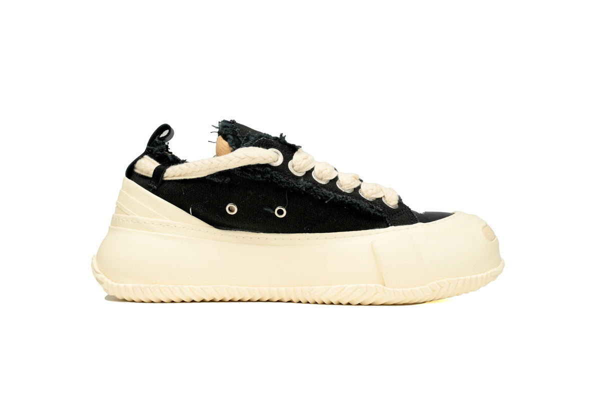 xVESSEL G.O.P. Lows 2.0 Black Canvas Sneakers