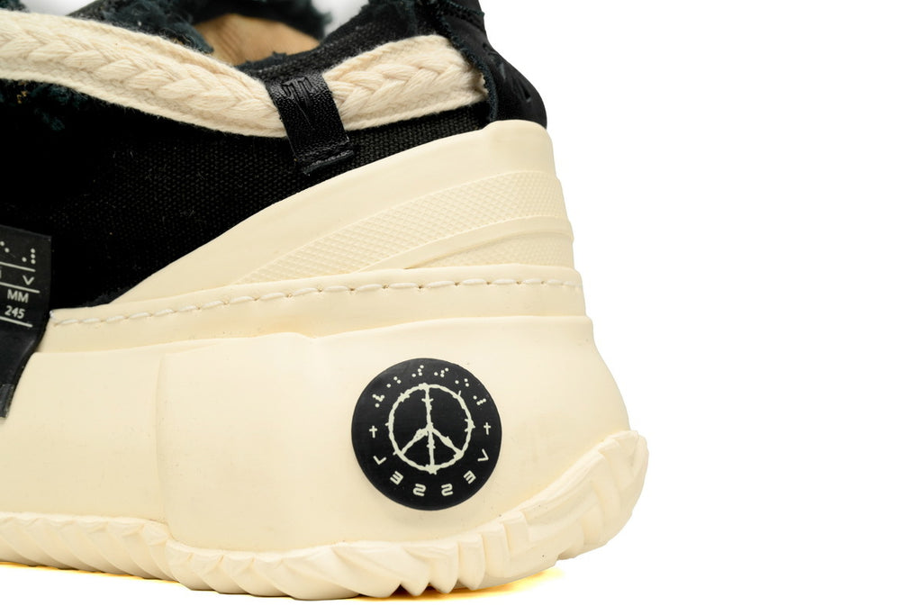 xVESSEL G.O.P. Lows 2.0 Black Canvas Sneakers