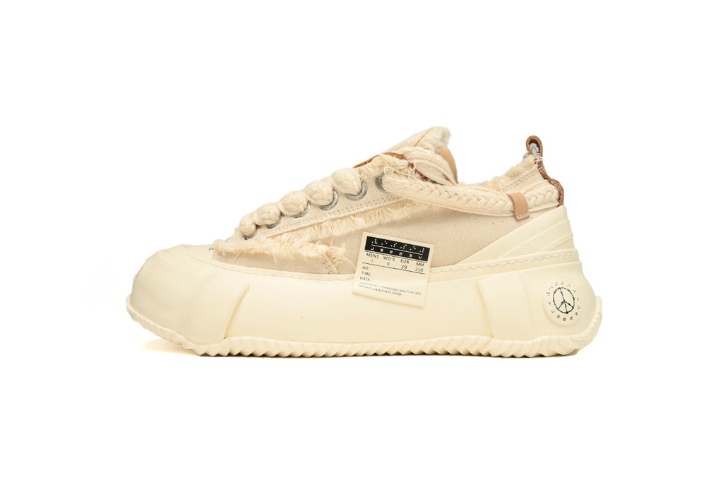 xVESSEL G.O.P. Lows 2.0 White Canvas Sneakers