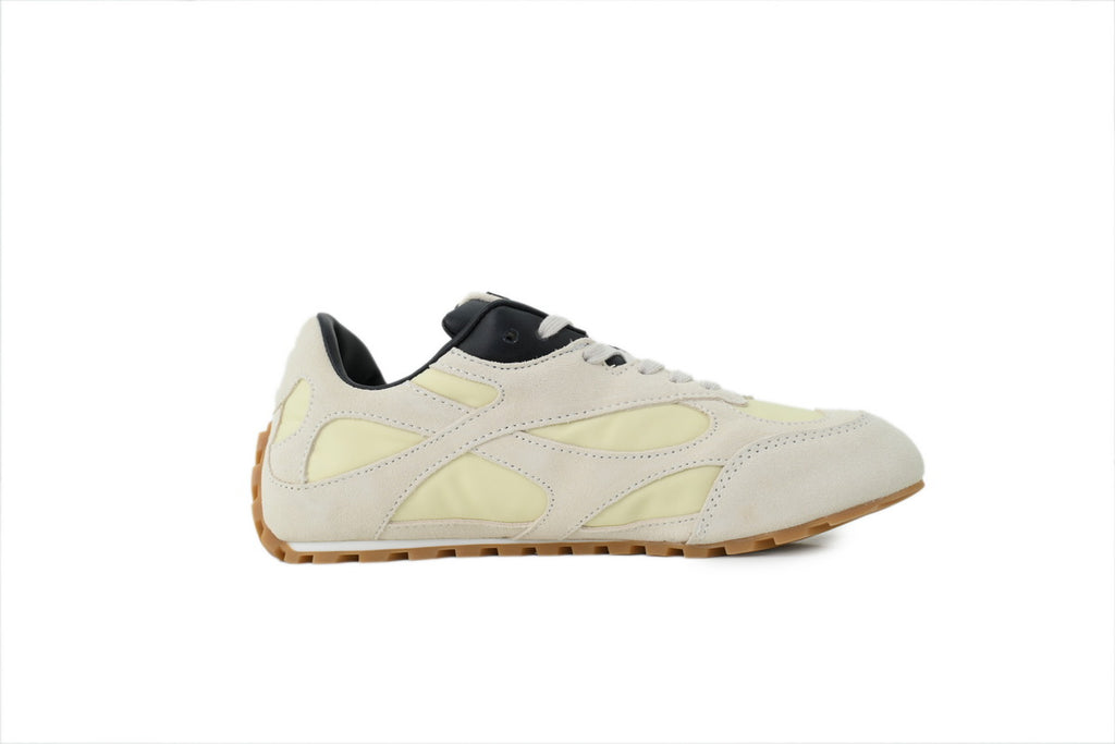 Bottega Veneta Orbit Flash Sneakers – Sea Salt/Black
