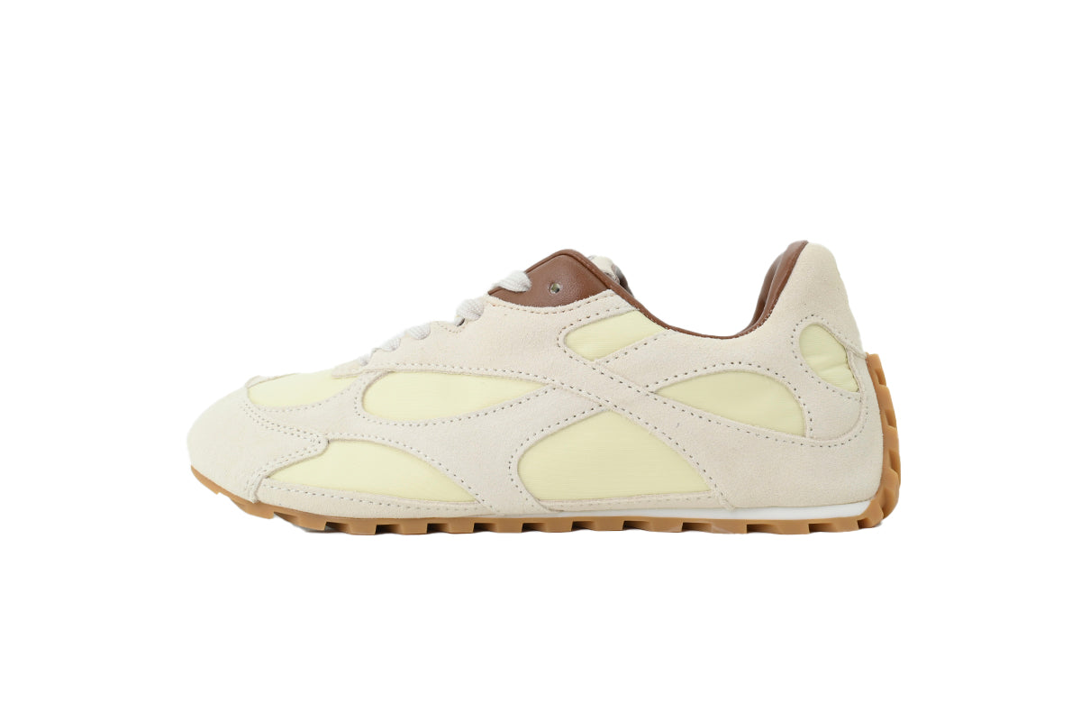 Bottega Veneta Orbit Flash Sneakers – Beige/Coffee