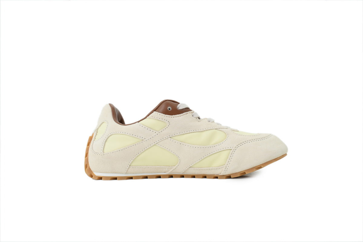 Bottega Veneta Orbit Flash Sneakers – Beige/Coffee