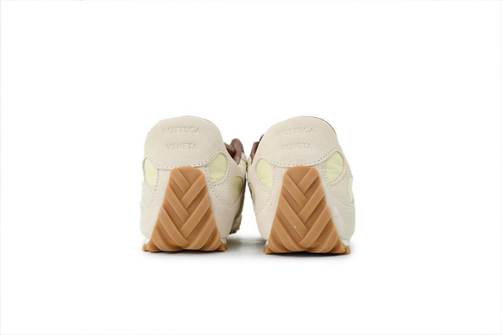 Bottega Veneta Orbit Flash Sneakers – Beige/Coffee