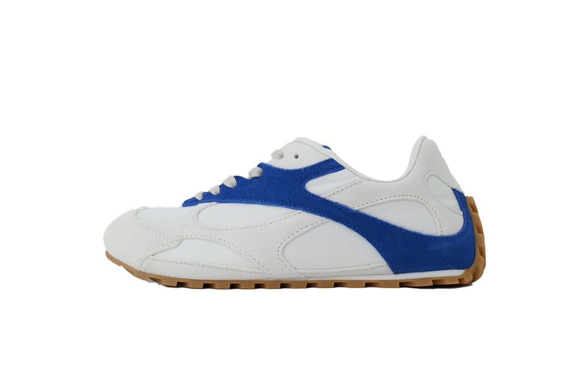 Bottega Veneta Orbit Flash Sneakers – White/Blue