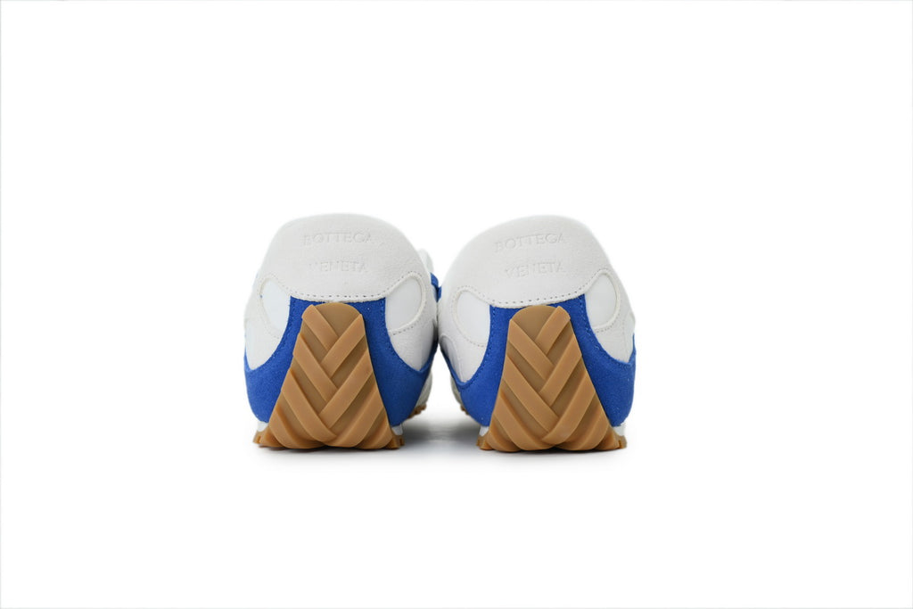 Bottega Veneta Orbit Flash Sneakers – White/Blue