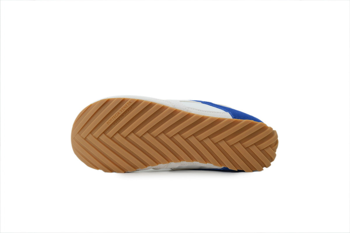 Bottega Veneta Orbit Flash Sneakers – White/Blue