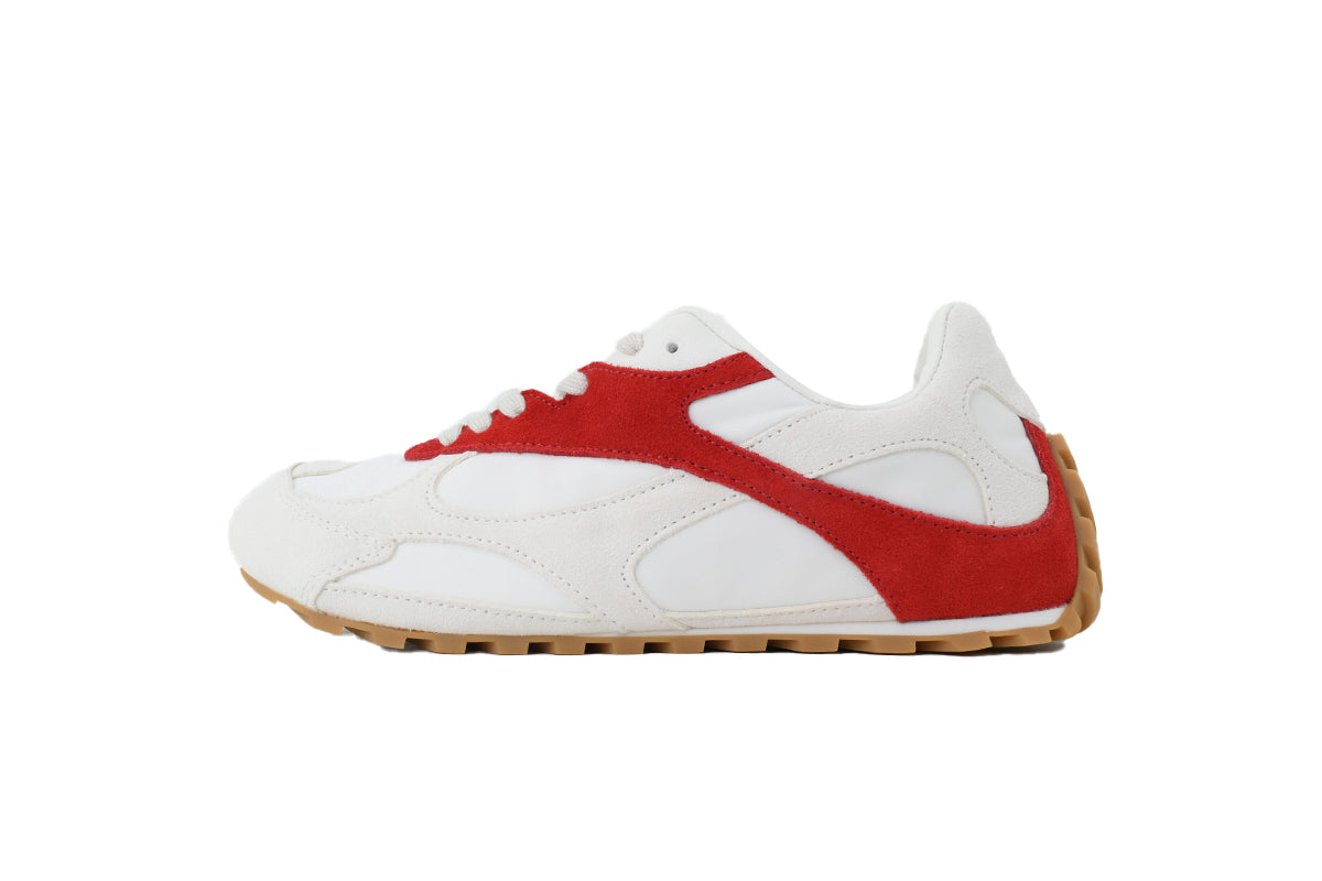 Bottega Veneta Orbit Flash Sneakers – White/Red