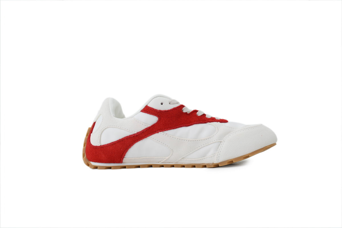 Bottega Veneta Orbit Flash Sneakers – White/Red