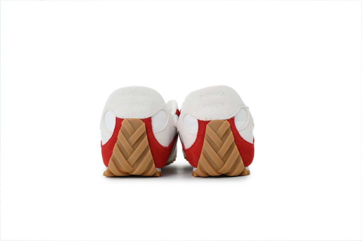 Bottega Veneta Orbit Flash Sneakers – White/Red