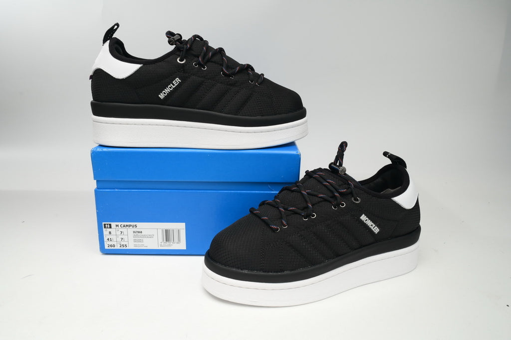 adidas Originals x Moncler Campus Black White Sneakers