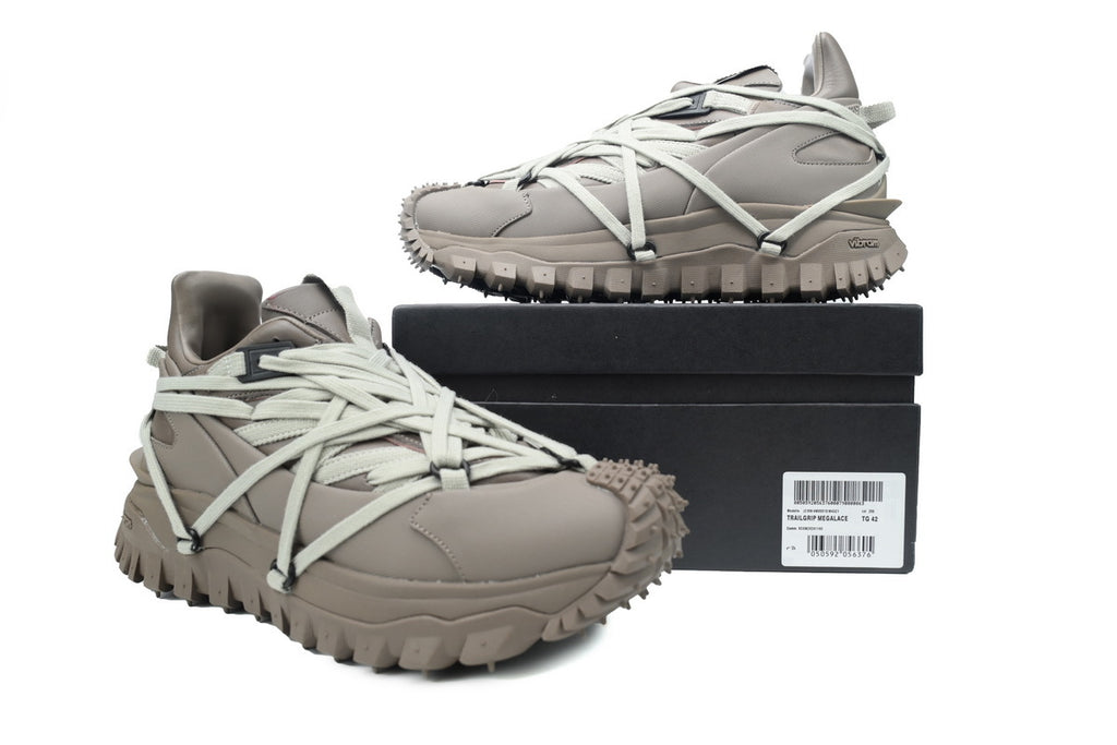 Moncler x Rick Owens Trailgrip Megalace Dust Gray Sneakers