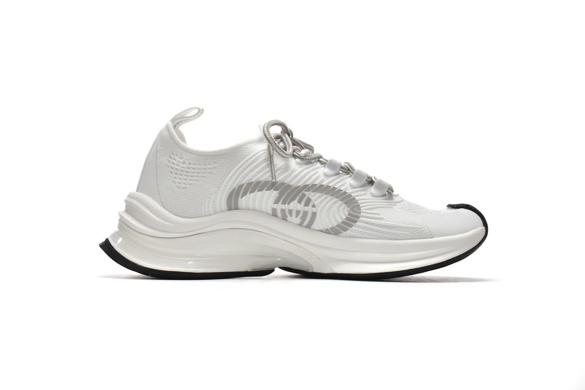 Gucci Run White Technical Knit Sneakers