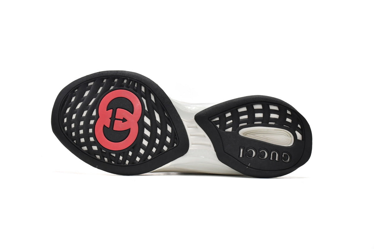Gucci Run White Technical Knit Sneakers
