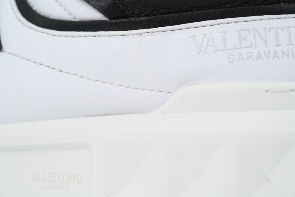 Valentino Garavani One Stud XL Black & White Nappa Sneakers