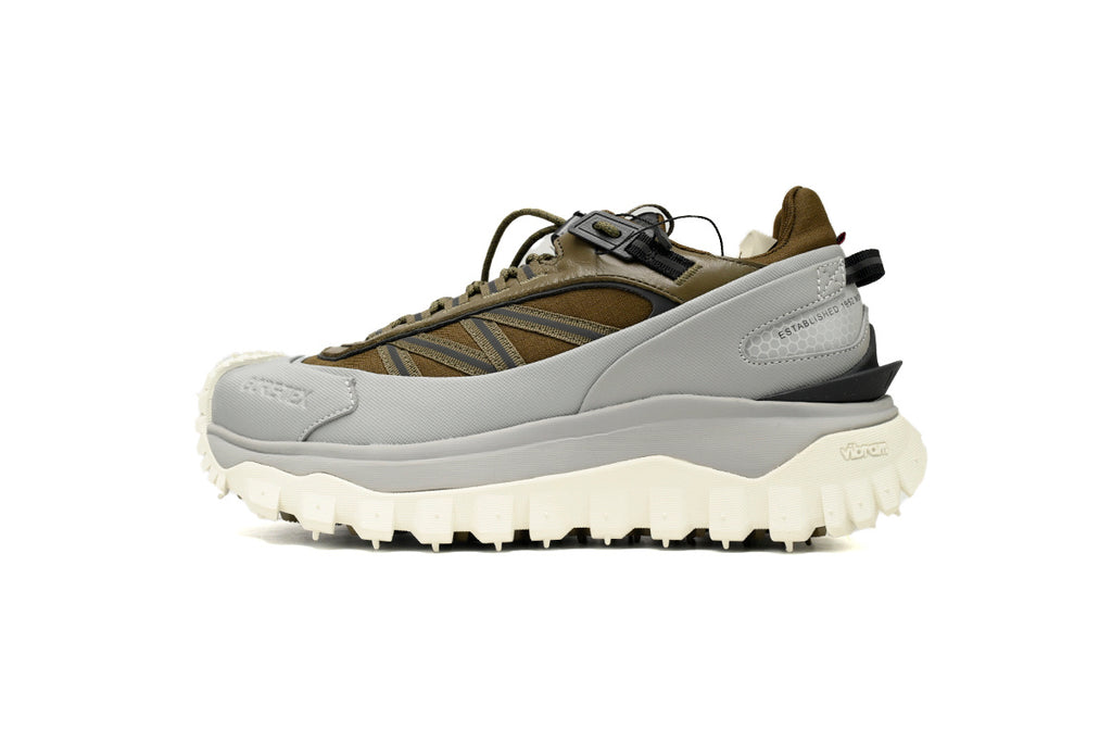 Moncler Trailgrip GTX Khaki Green Gray Sneakers