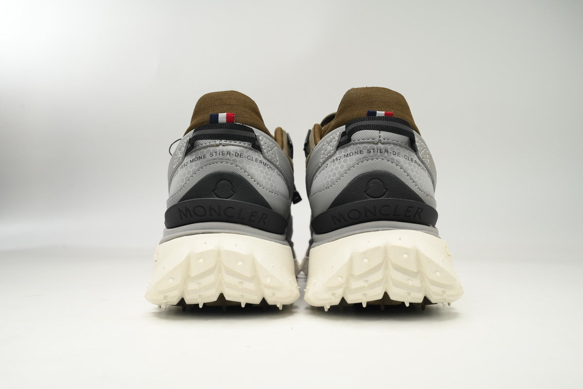 Moncler Trailgrip GTX Khaki Green Gray Sneakers