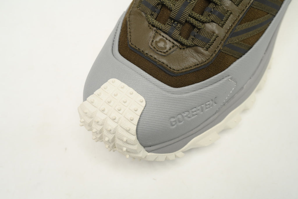 Moncler Trailgrip GTX Khaki Green Gray Sneakers