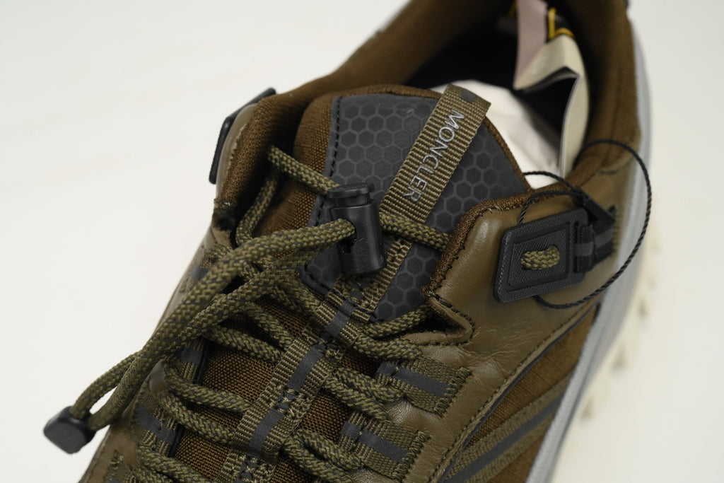 Moncler Trailgrip GTX Khaki Green Gray Sneakers