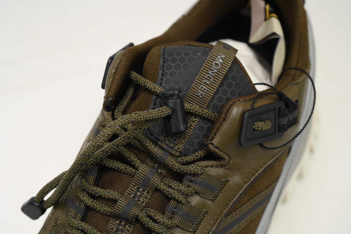 Moncler Trailgrip GTX Khaki Green Gray Sneakers
