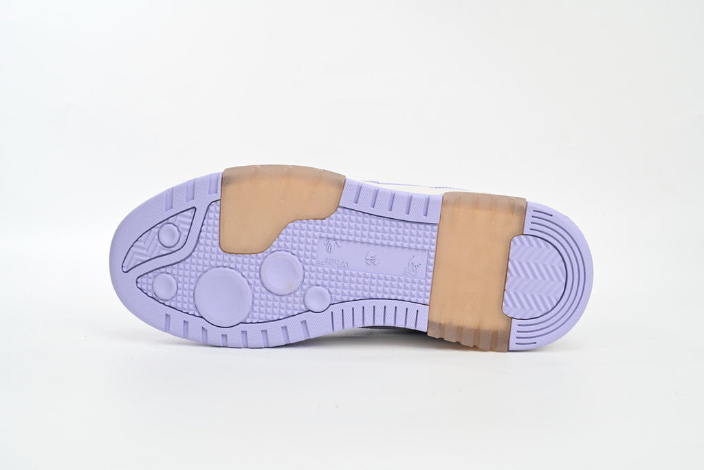 Off-White Out Of Office Low-Top Sneakers Purple White
